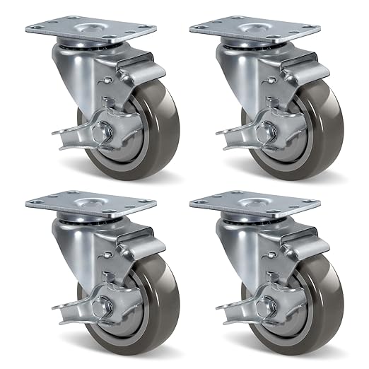1-1/4" Wide Polyurethane Caster Wheels