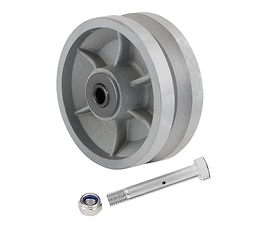 V-Groove Wheel - cast Iron Wheel,Capacity up to 600 Lb. Use for Slide Gate,Rolling Door with V-Track