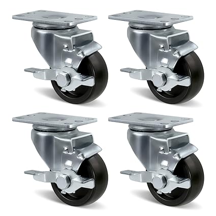 1-1/4" Wide Polyolefin Casters