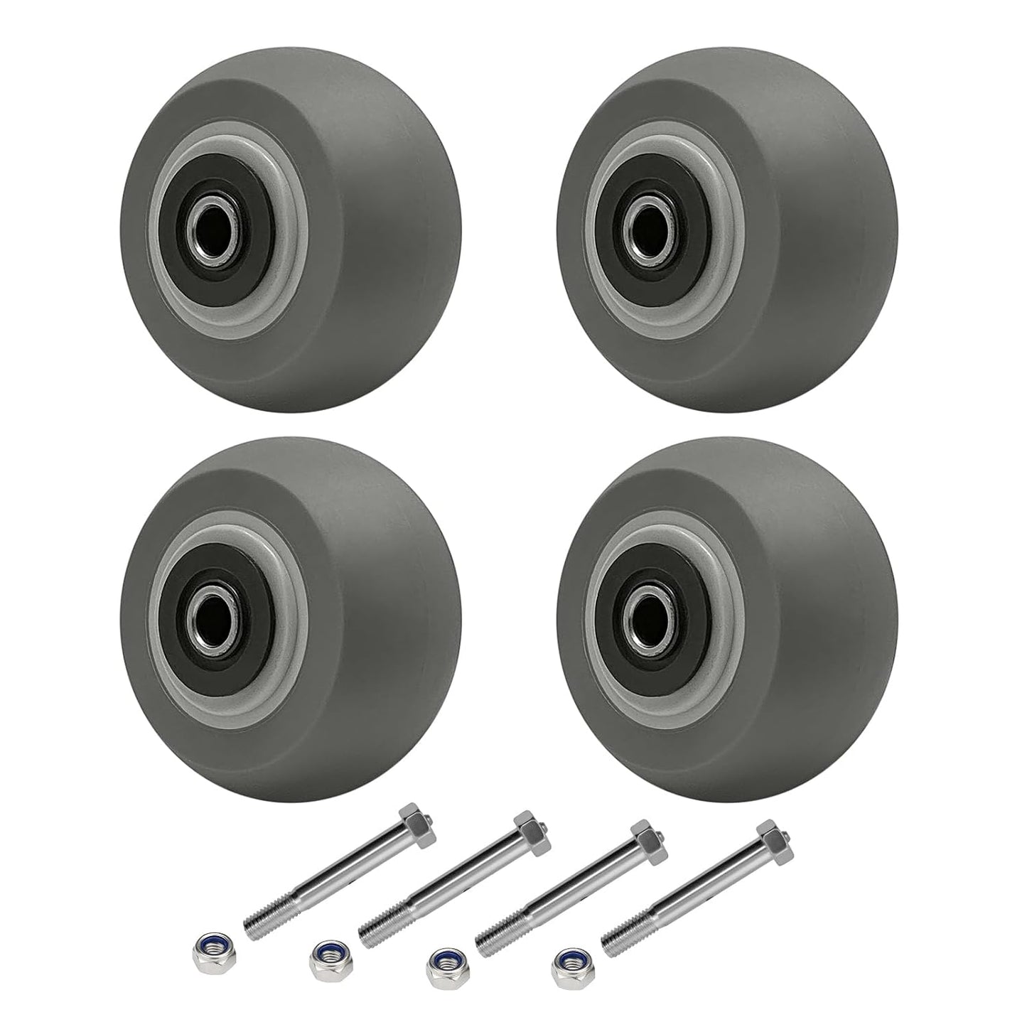 2" Wide Thermoplastic Rubber Wheel (Crowned )