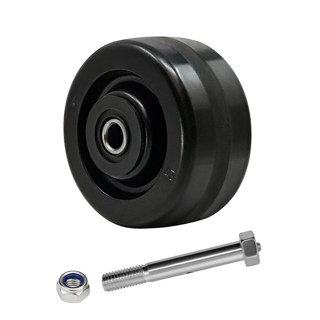 Industrial Casters, Phenolic Wheels-High Temperature Resistance: -50f to +250f, Roller Bearing-1/2" Bore, Set of 2 Heavy Duty Caster Wheel with 2400 lbs Capacity
