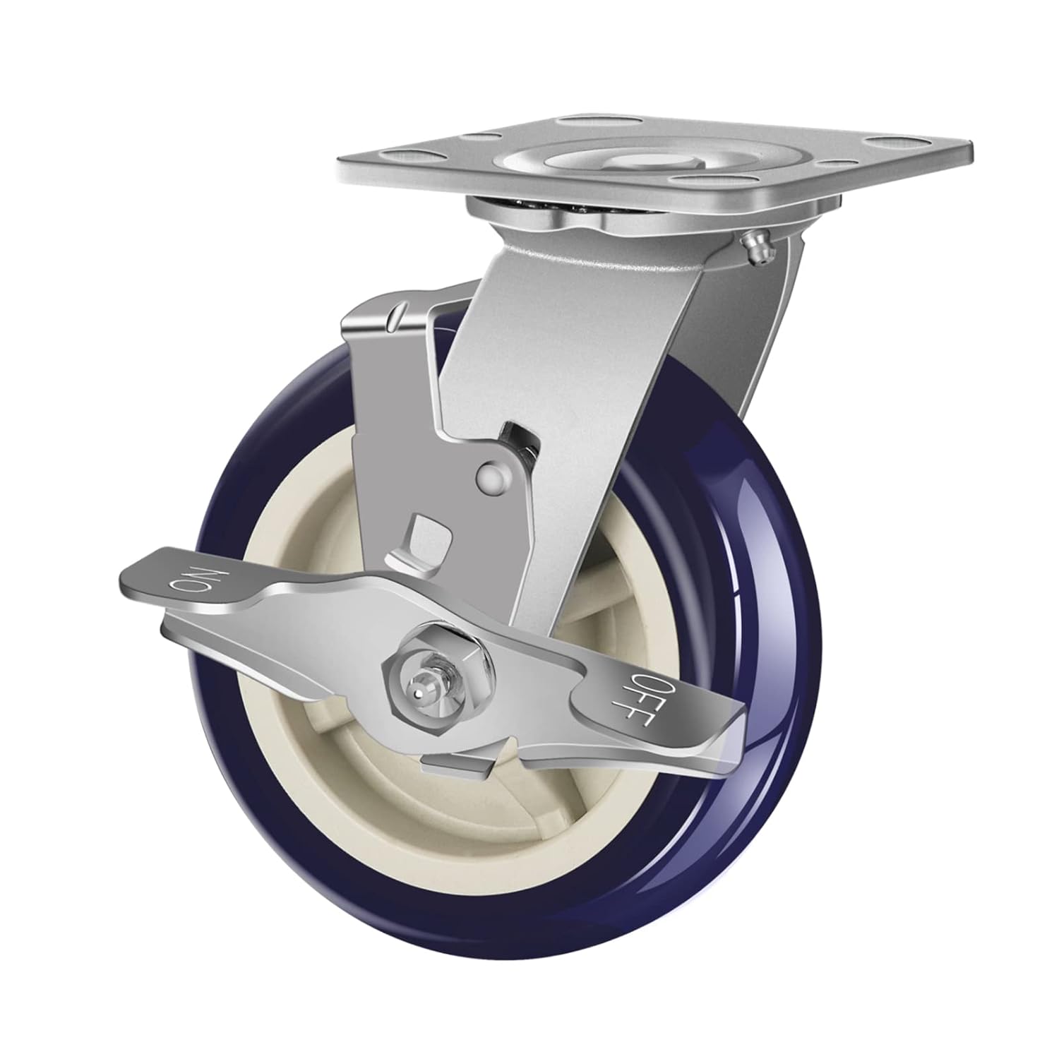 2" Wide Polyurethane on Polyolefin Casters