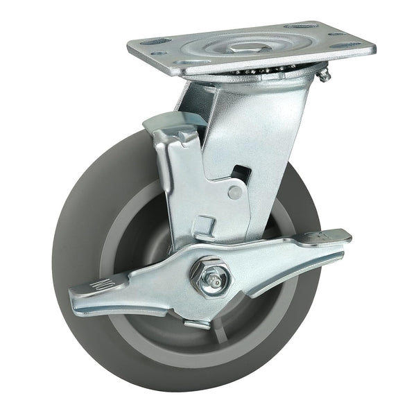 2" Wide Thermoplastic Rubber Caster (Crown Tread)