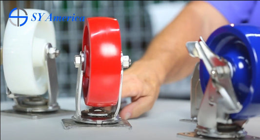 What are some advantages of using stainless steel casters?