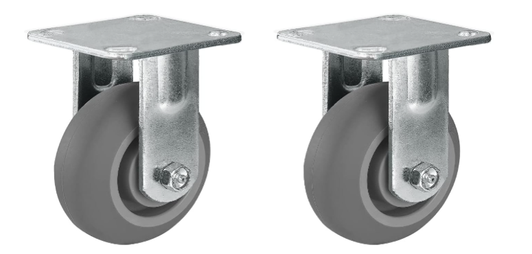 2" Wide Thermoplastic Rubber Caster (Crown Tread)