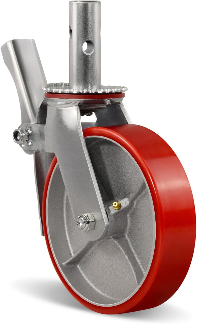2" Wide Polyurethane on Steel Scaffolding Casters