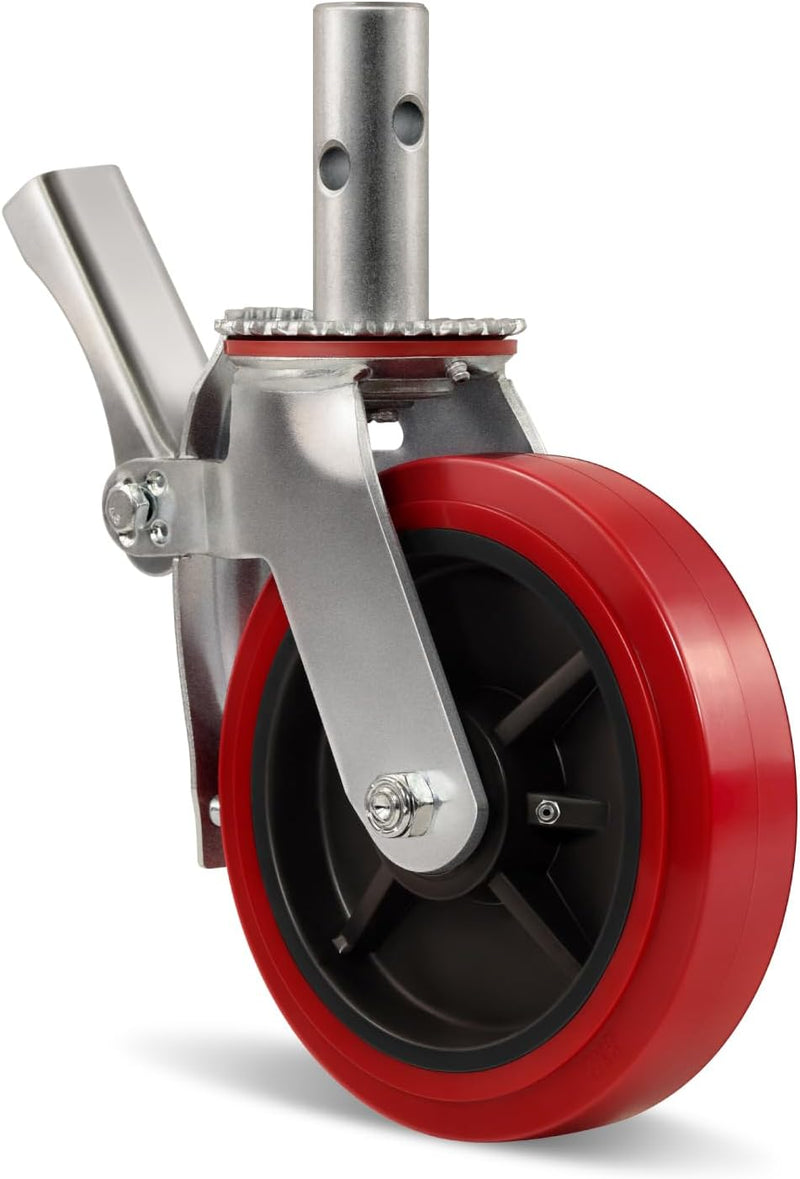 2" Wide Polyurethane on Polypropylene Scaffolding Casters