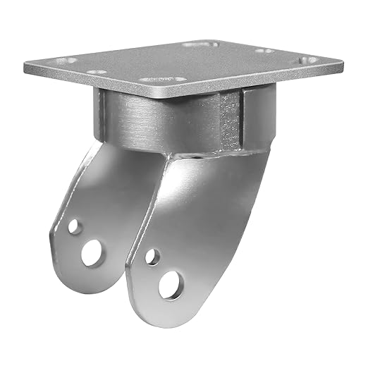 SUPER Heavy Duty Kingpinless Caster Yoke - 2200 LBS Capacity, Industrial Grade Steel Frame and 4" X 4 1/2"Plate, Swivel Caster Replacement