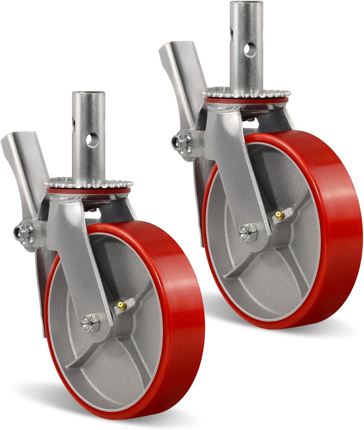 2" Wide Polyurethane on Steel Scaffolding Casters
