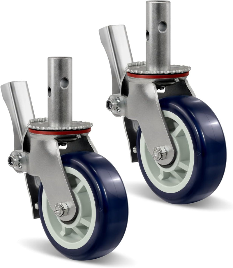 2" Wide Polyurethane on Polyolefin Scaffolding Casters