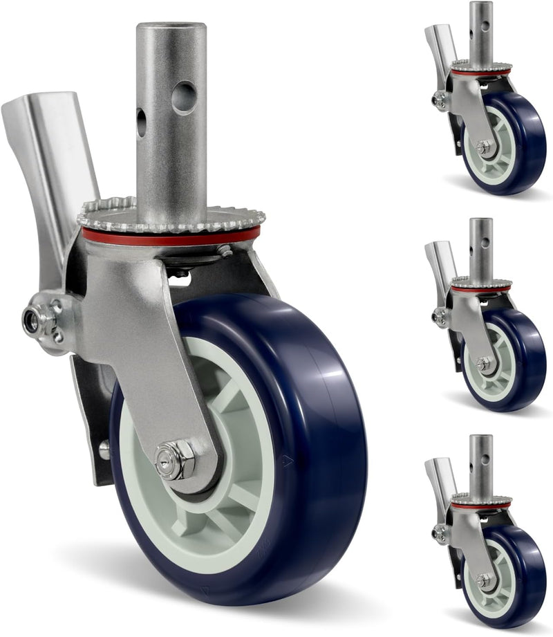 2" Wide Polyurethane on Polyolefin Scaffolding Casters