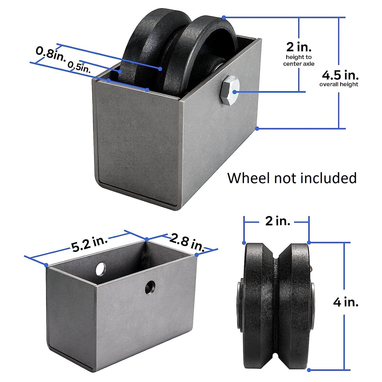 V-Groove Steel Wheel Box