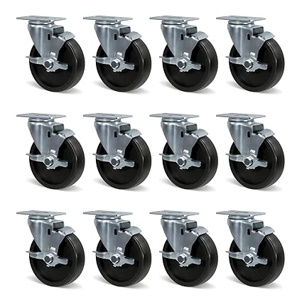 1-1/4" Wide Polyolefin Casters