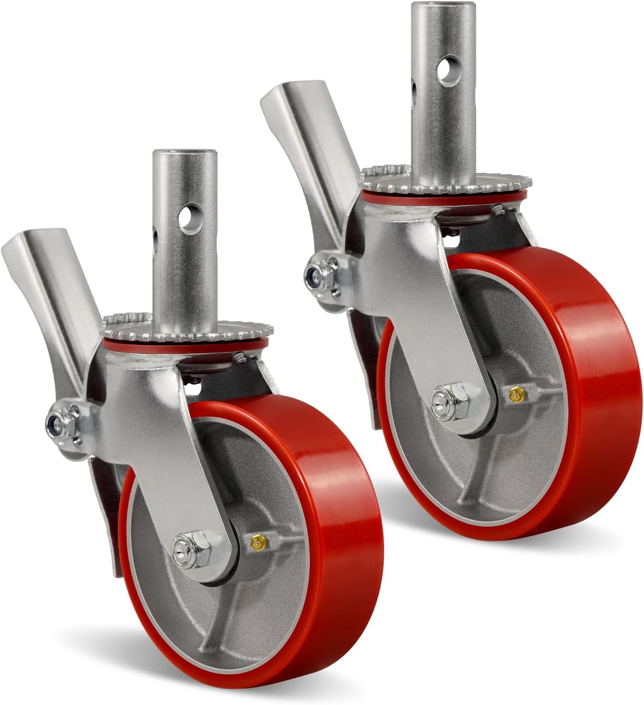 2" Wide Polyurethane on Steel Scaffolding Casters