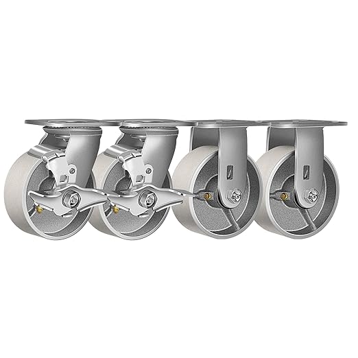 1-1/4" Wide Steel Casters