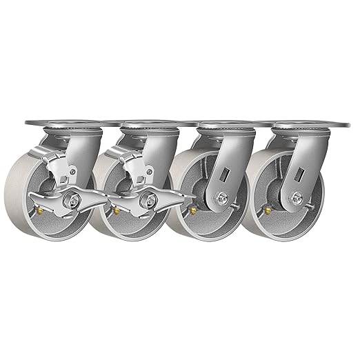 1-1/4" Wide Steel Casters