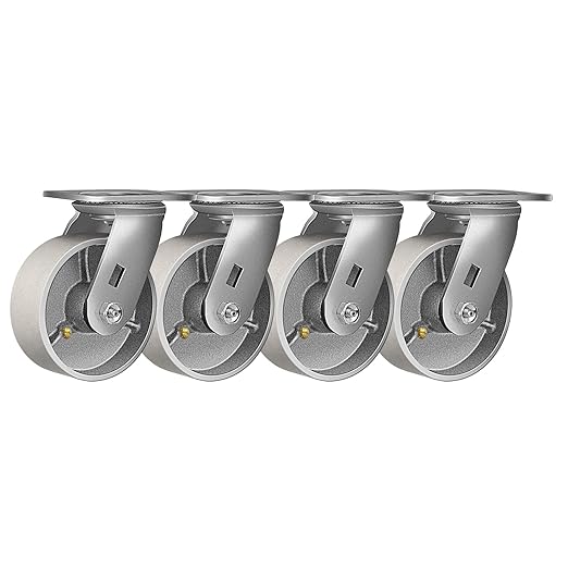 1-1/4" Wide Steel Casters