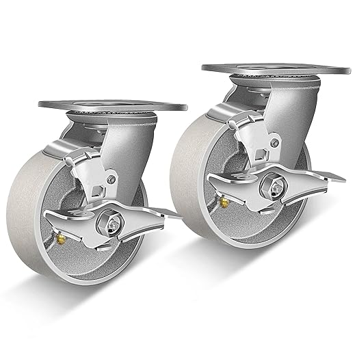 2" Wide Heavy Duty Steel Casters