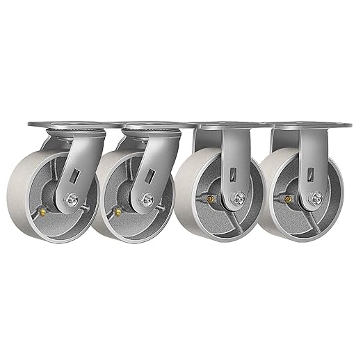 1-1/4" Wide Steel Casters
