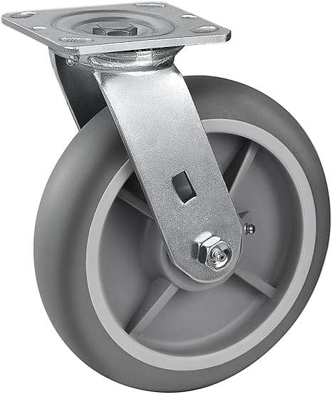 2" Wide Thermoplastic Rubber Caster (Crown Tread)