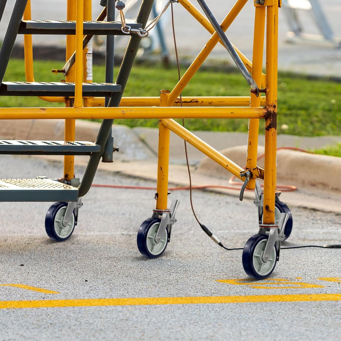 2" Wide Polyurethane on Polyolefin Scaffolding Casters