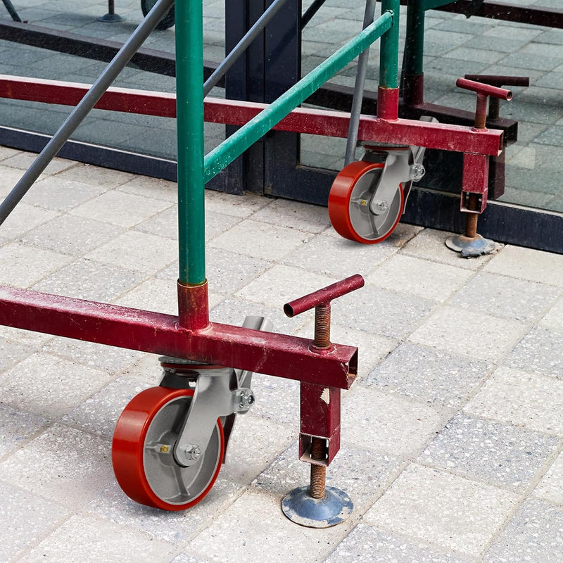 2" Wide Polyurethane on Steel Scaffolding Casters