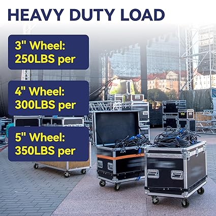 1-1/4" Wide Polyolefin Casters