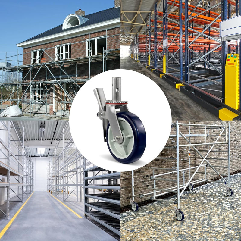 2" Wide Polyurethane on Polyolefin Scaffolding Casters