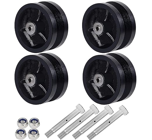 V-Groove Wheel - cast Iron Wheel,Capacity up to 600 Lb. Use for Slide Gate,Rolling Door with V-Track