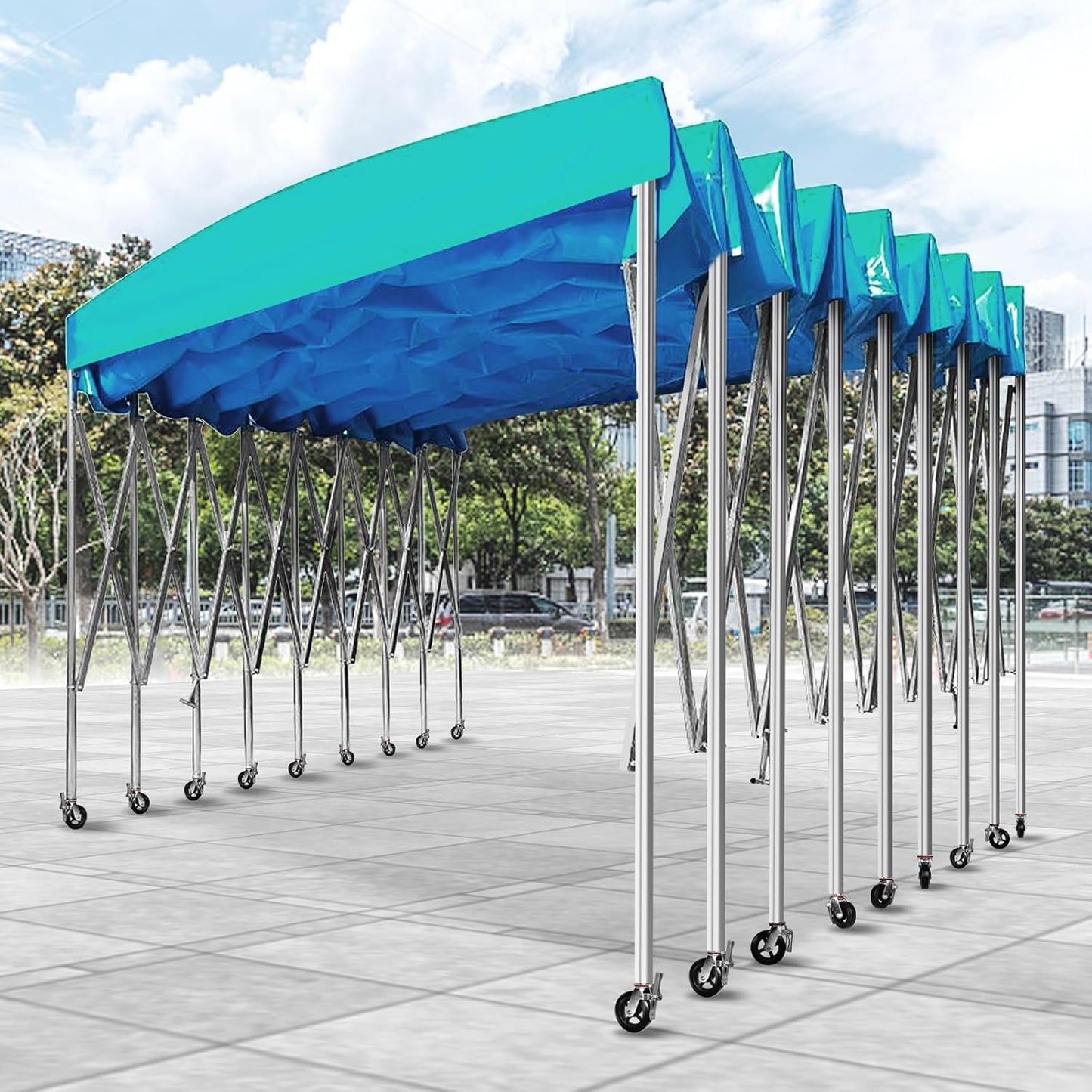 2" Wide Rubber on Cast Iron Scaffolding Casters