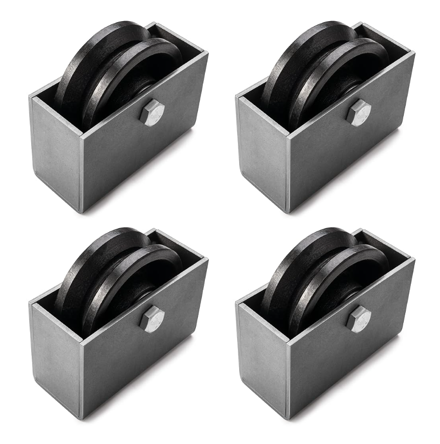 V-Groove Wheel - cast Iron Wheel,Capacity up to 600 Lb. Use for Slide Gate,Rolling Door with V-Track