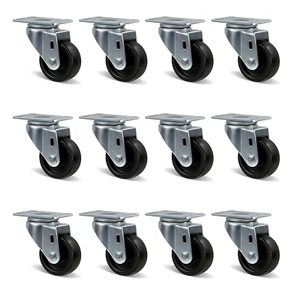 1-1/4" Wide Polyolefin Casters