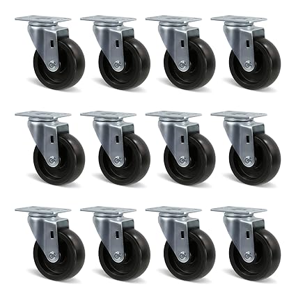 1-1/4" Wide Polyolefin Casters
