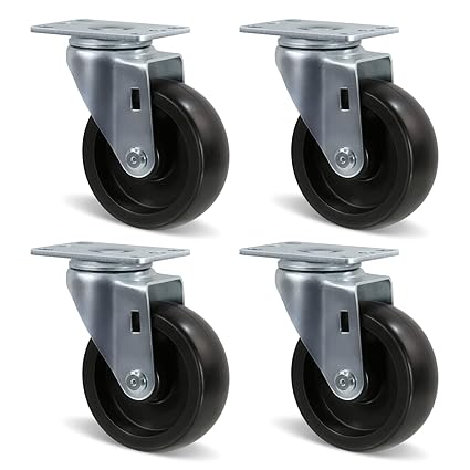 1-1/4" Wide Polyolefin Casters