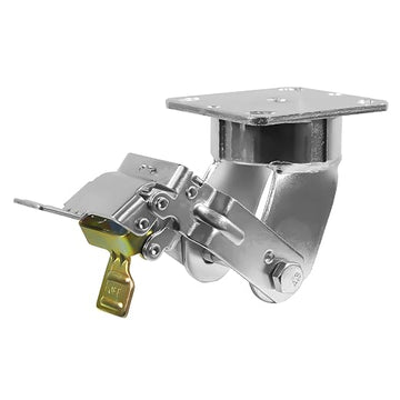 SUPER Heavy Duty Kingpinless Caster Yoke - 2200 LBS Capacity, Industrial Grade Steel Frame and 4" X 4 1/2"Plate, Swivel Caster Replacement