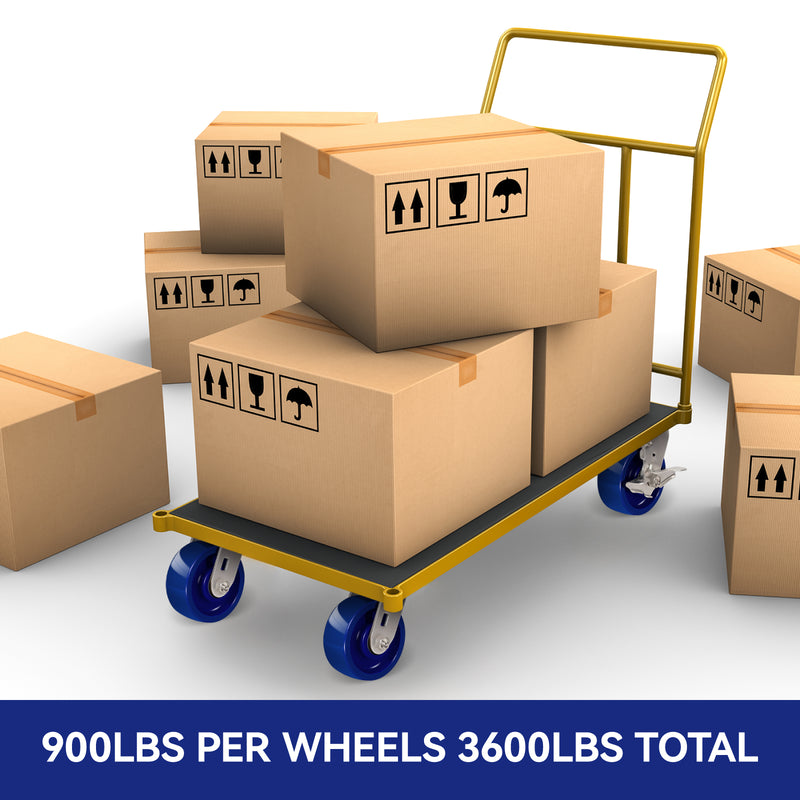 1-1/4" - 2" Wide Solid Polyurethane Wheels