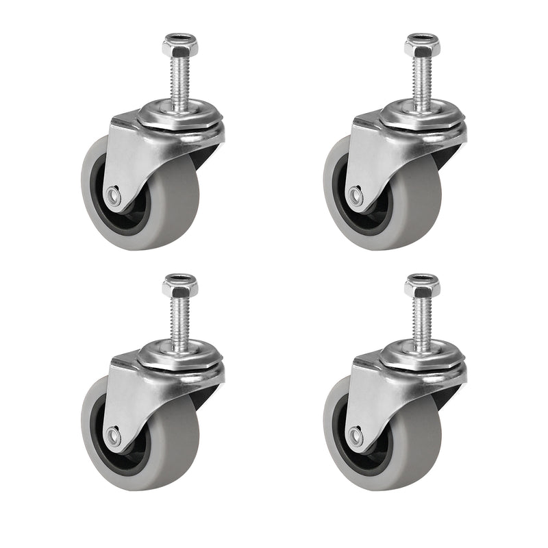 13/16" Wide Light Duty Rubber Casters