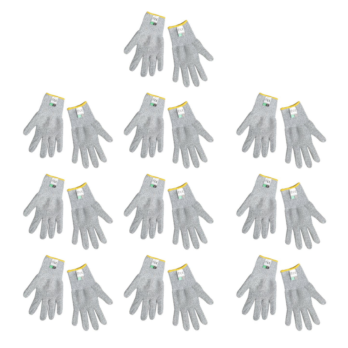 All-Purpose Cut Resistant Safety Gloves (10 Packs)