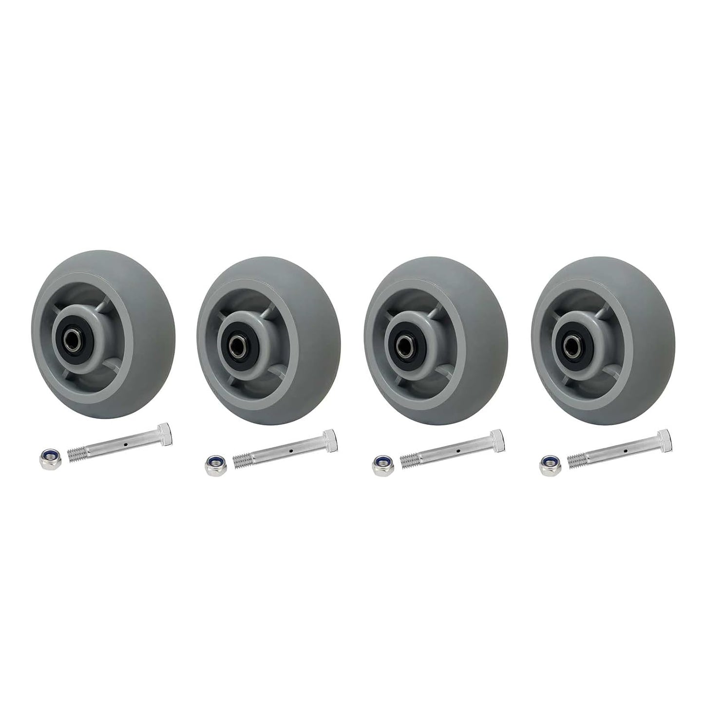 2" Wide Thermoplastic Rubber Wheel (Crowned )