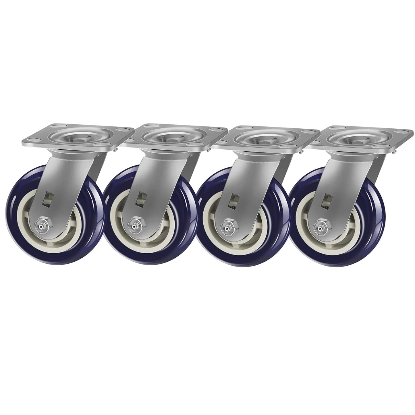 2" Wide Polyurethane on Polyolefin Casters