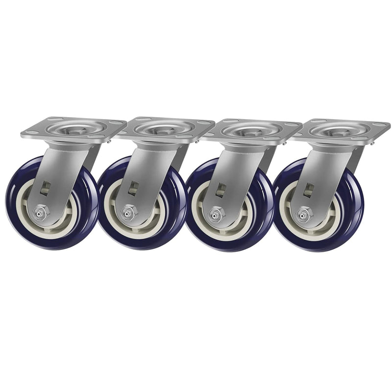 2" Wide Polyurethane on Polyolefin Casters