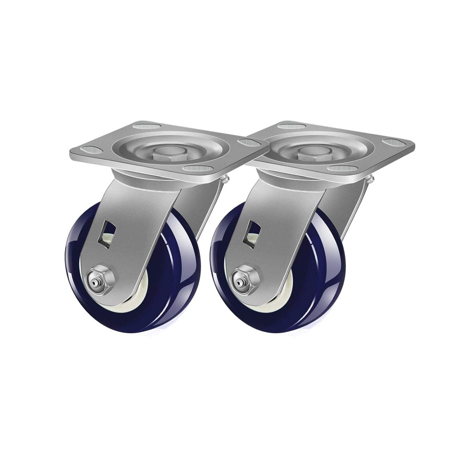 2" Wide Polyurethane on Polyolefin Casters