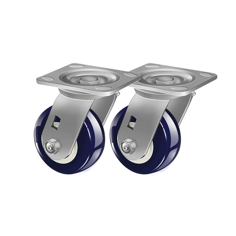 2" Wide Polyurethane on Polyolefin Casters
