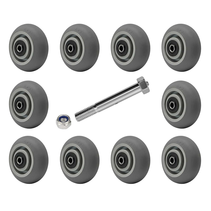 2" Wide Thermoplastic Rubber Wheel (Crowned )