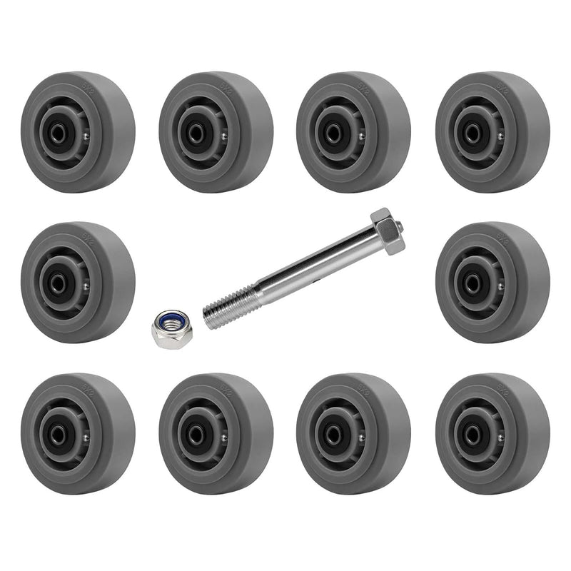 2" Wide Thermoplastic Rubber Wheel