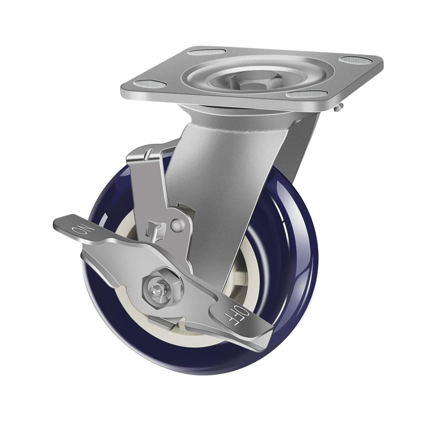 2" Wide Polyurethane on Polyolefin Casters