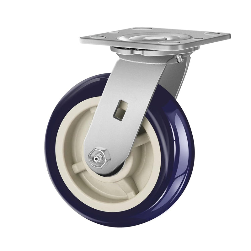 2" Wide Polyurethane on Polyolefin Casters