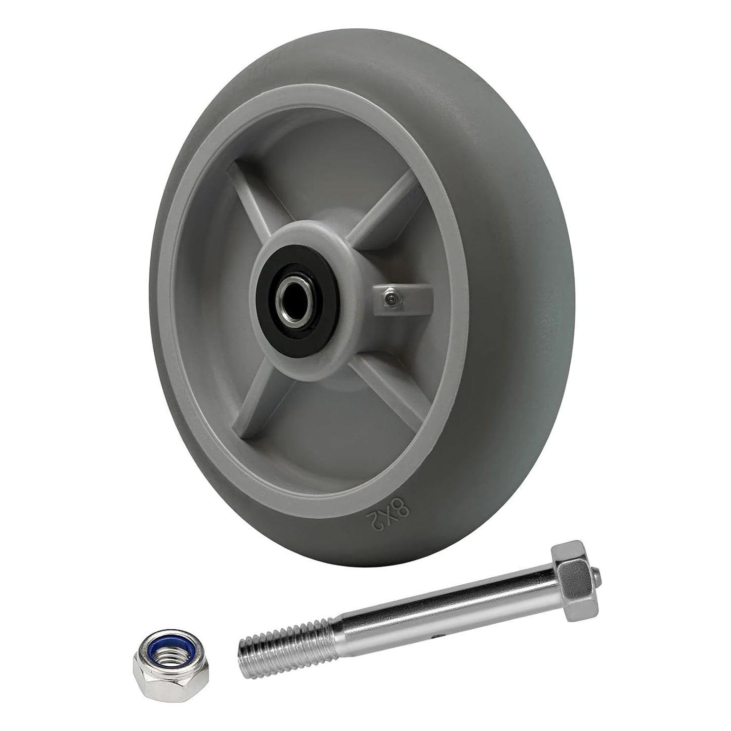 2" Wide Thermoplastic Rubber Wheel (Crowned )