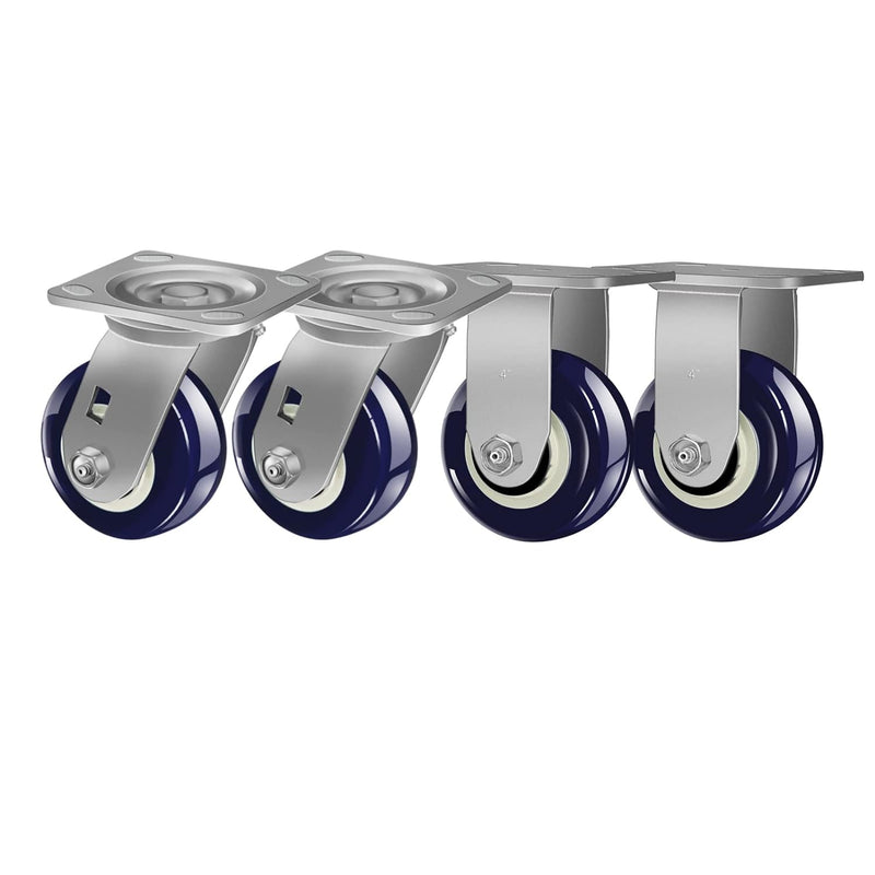 2" Wide Polyurethane on Polyolefin Casters