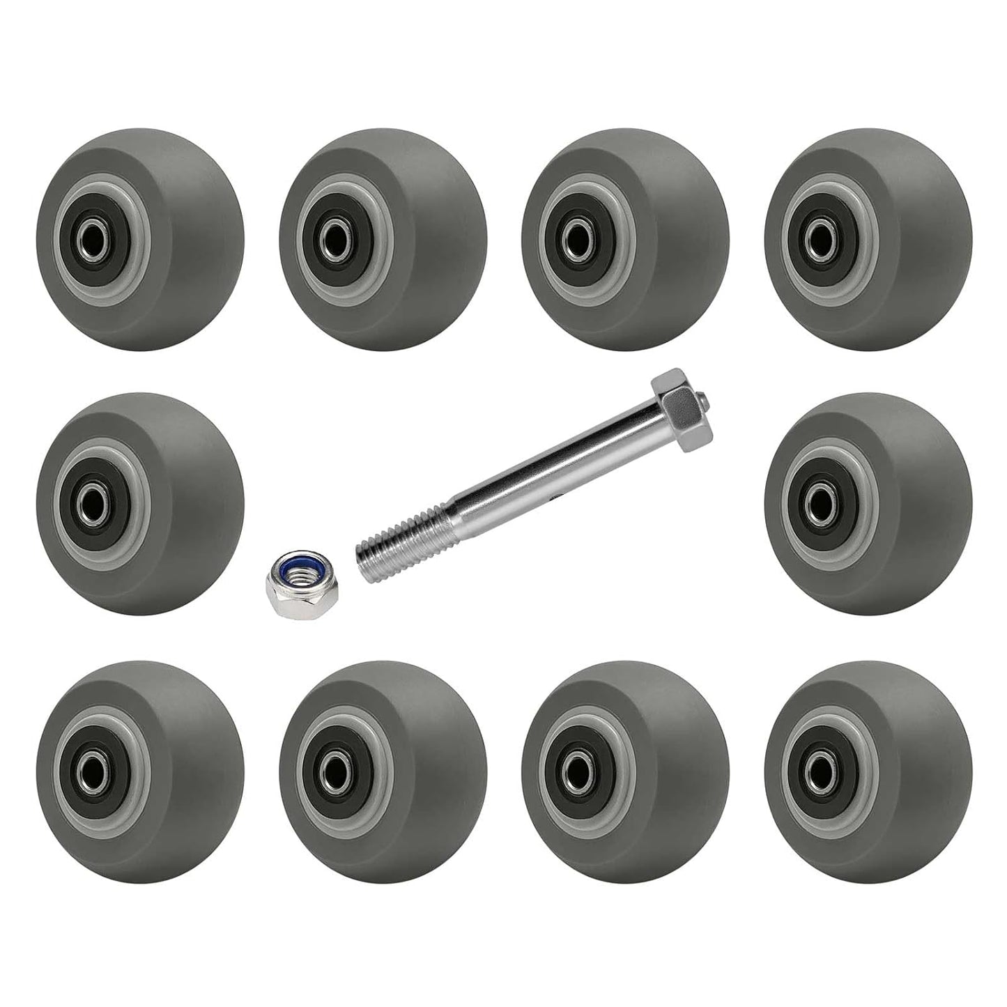 2" Wide Thermoplastic Rubber Wheel (Crowned )